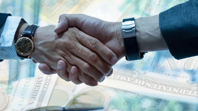 businessmen shaking hands